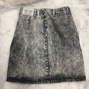 Limited Express Vintage Stone Wash Denim Skirt
